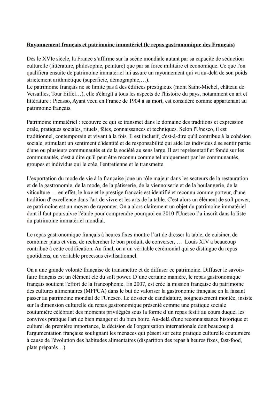 # HGGSP THEME 2: identifier, protéger et
valoriser le patrimoine : enjeux géopolitiques

patrimoine: vient du latin «patrimonium », l'hérita