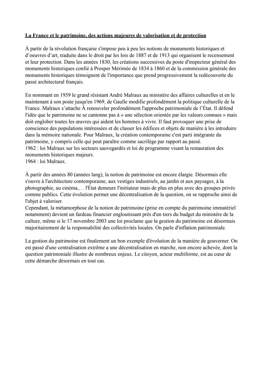 # HGGSP THEME 2: identifier, protéger et
valoriser le patrimoine : enjeux géopolitiques

patrimoine: vient du latin «patrimonium », l'hérita