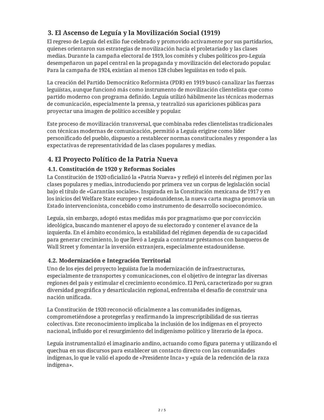 El <<Mito>>> Leguía: Imágenes y Poder en el Perú durante el
<<<Oncenio», 1919-1930

1. Introducción: El Oncenio y la Figura de Leguía
August