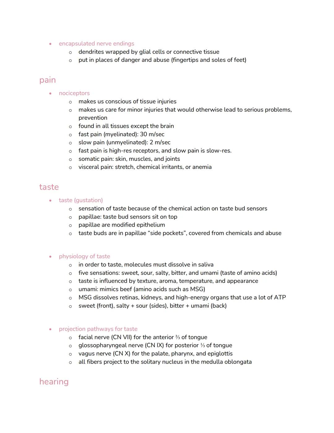 chapter 16: special senses

receptors
*   overview
    *   receptors are transducers, both high- and low-resolution
*   translation
    *   