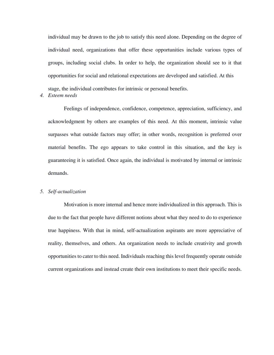 I. INTRODUCTION

According to Nader (2019), two factors affect an individual's performance: the type of
existing leadership and personal mot