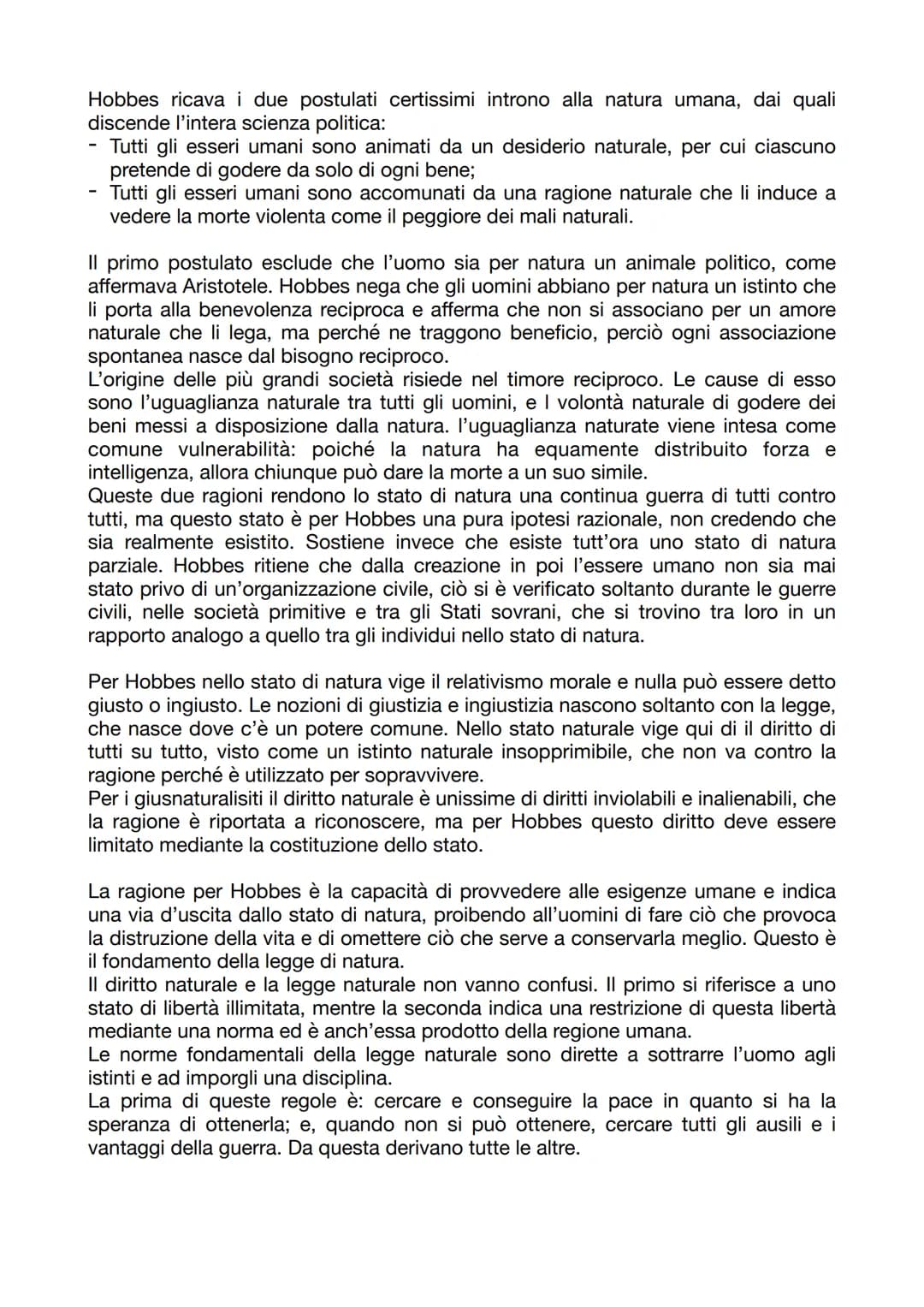 HOBBES

IL CONTESTO STORICO
Hobbes vive un periodo drammatico della storia politica europea e il culmine dei
conflitti è costituito dalla gu