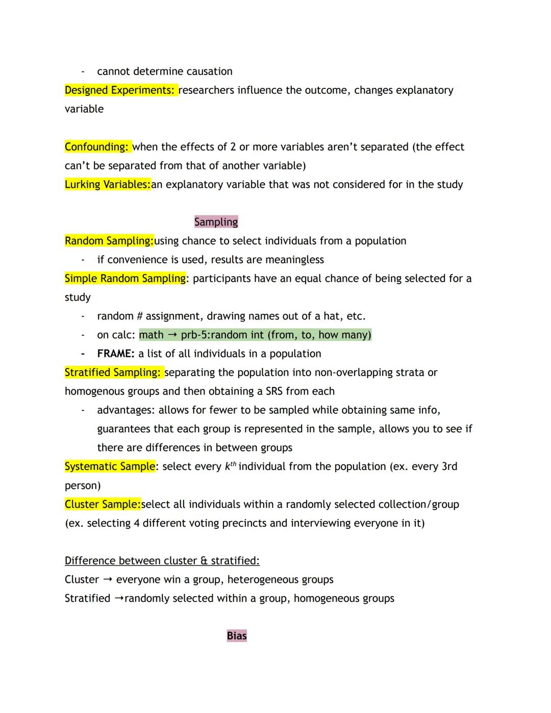 # Chapter 1: Data Collection

Statistics: collecting, organizing, summarizing, & analyzing info to draw conclusions &
provide a measure of c