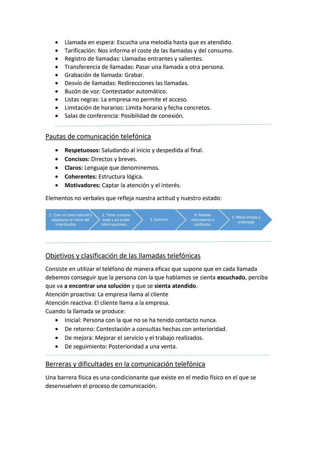 # TEMA 3: COMUNICACIÓN TELEFÓNICA Y
TELEMÁTICA

El proceso de comunicación telefónica

Elaboración
del mensaje

Transmisión del mensaje

Com