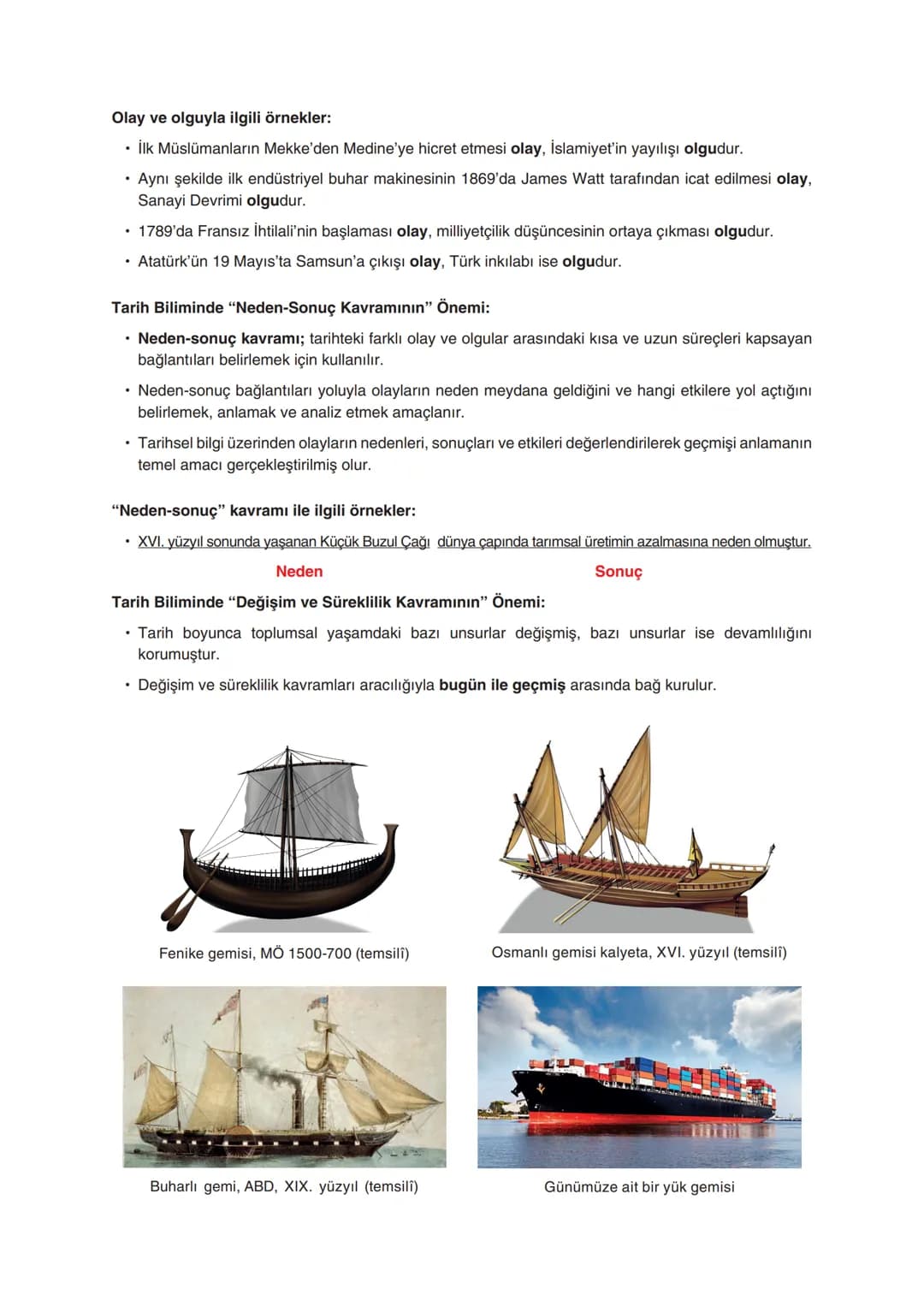 # I. ÜNİTE

# GEÇMİŞİN İNŞA SÜRECİNDE TARİH

## TARİH ÖĞRENMENİN FAYDALARI

Milli Bilinç: Millî bilinç, bir milletin birliğinden ve ortak du
