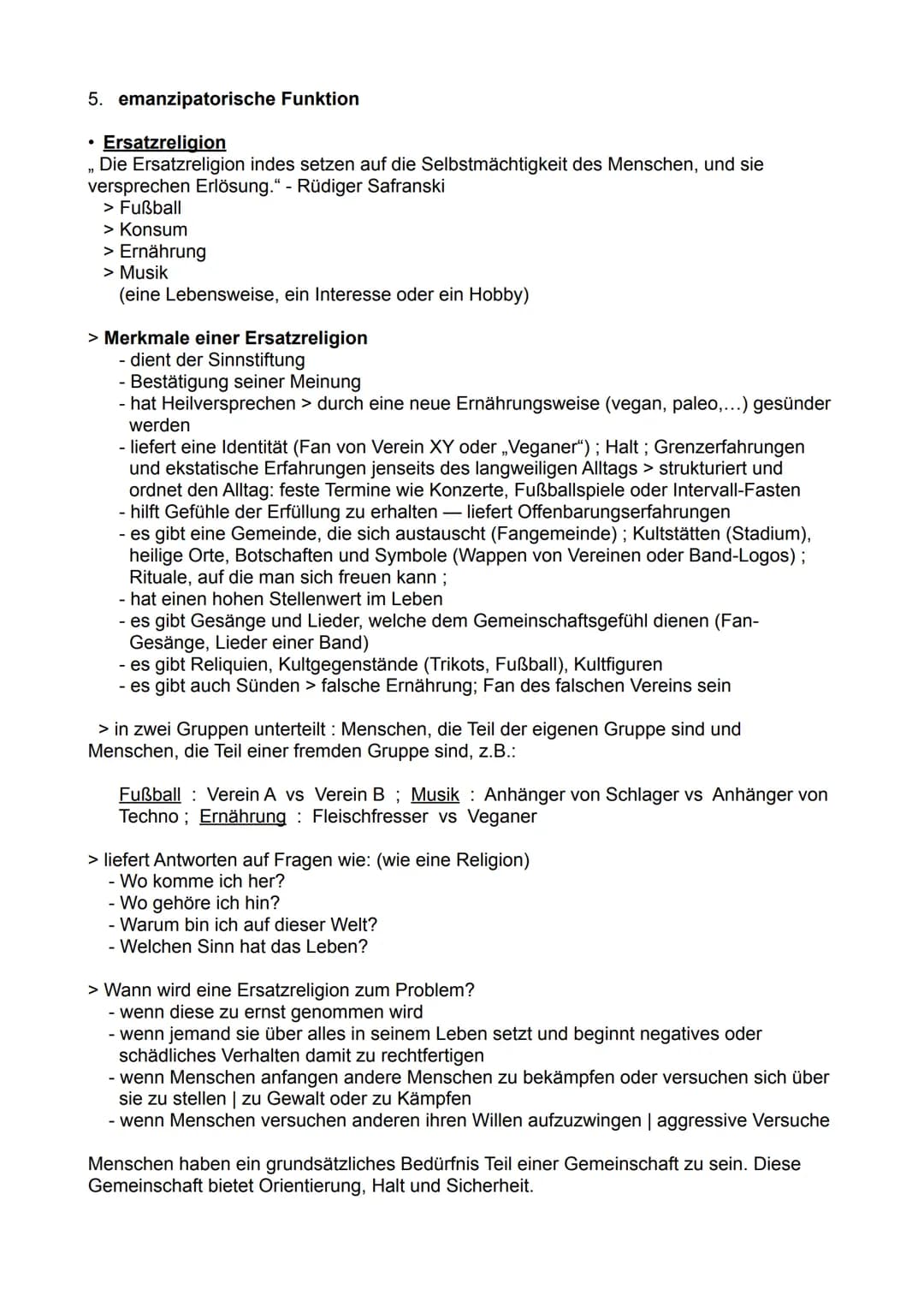 # Religion Lernzettel

- Typen religiöser Orientierung Jugendlicher

Typ 1: kirchlich-christlich
Typ 2: christlich-autonom
Typ 3: konvention