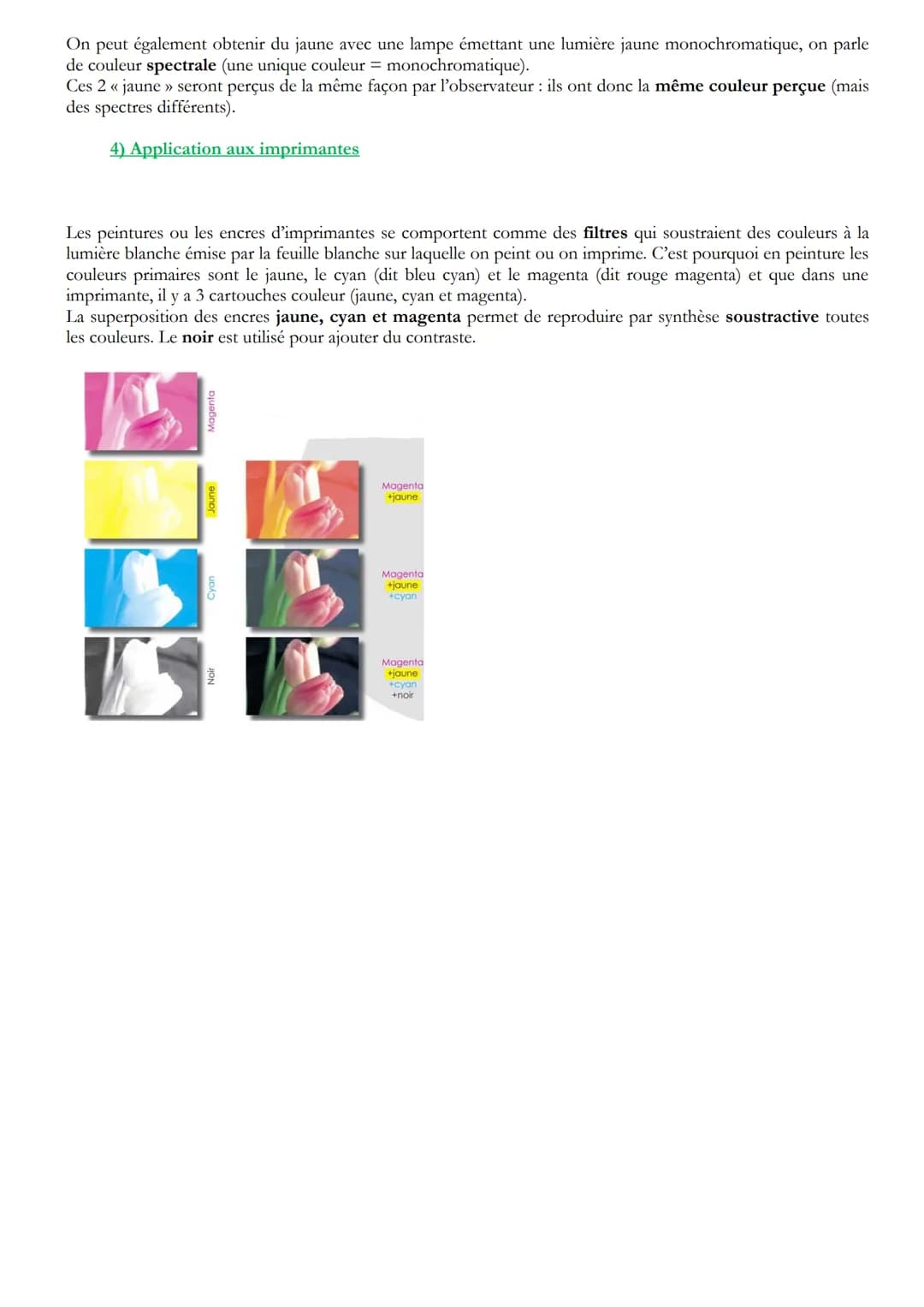 # Physique Chimie - Images et Couleurs

## I. Les lentilles convergentes

1) Définition et schématisation

- Une lentille est un milieu tran