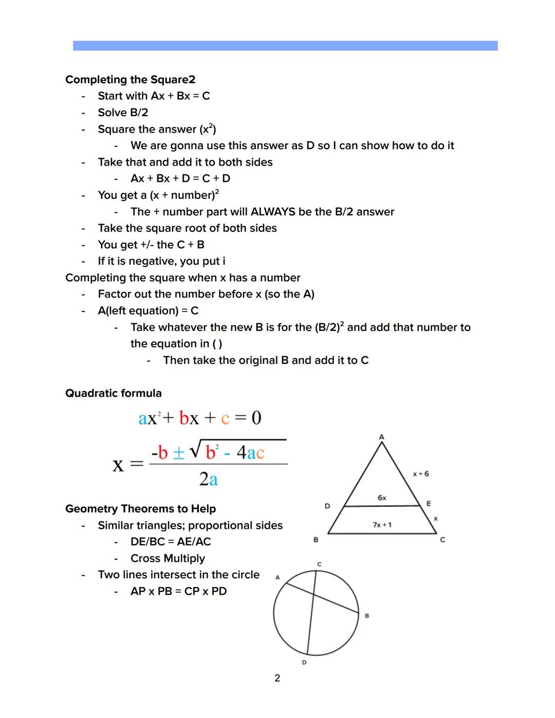 Solving Quadratics

Def: a quadratic equation is an equation with a degree 2
$x² + Ay² - Bz2$

A quadratic equation with one variable has th