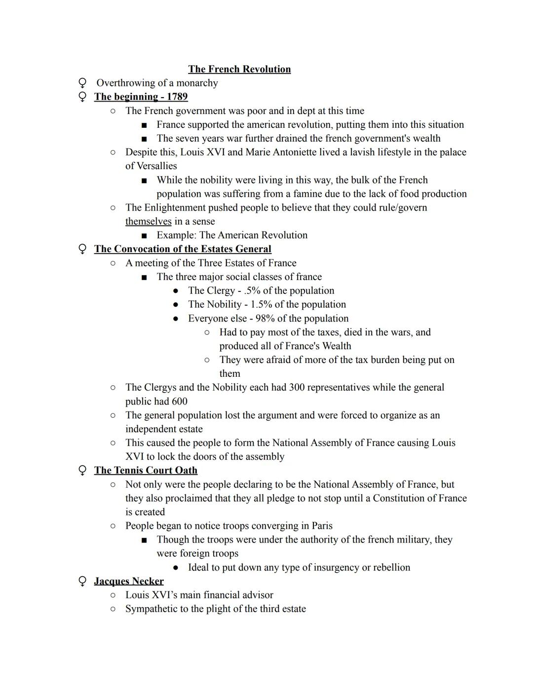
<h2 id="thecausesofthefrenchrevolution">The Causes of the French Revolution</h2>
<p>In 1789, the French government was facing financial dif