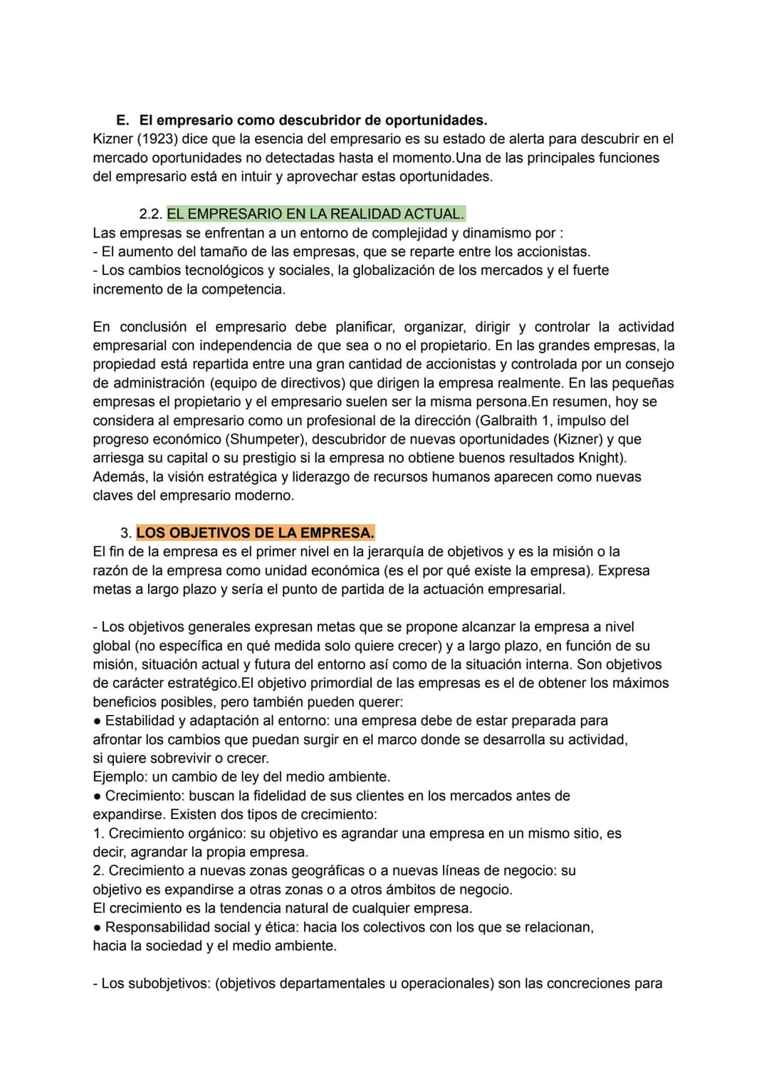 # TEMA 1. LA EMPRESA Y EL EMPRESARIO.

1.  LA EMPRESA

- La empresa es un conjunto de elementos organizados y coordinados por la dirección,
