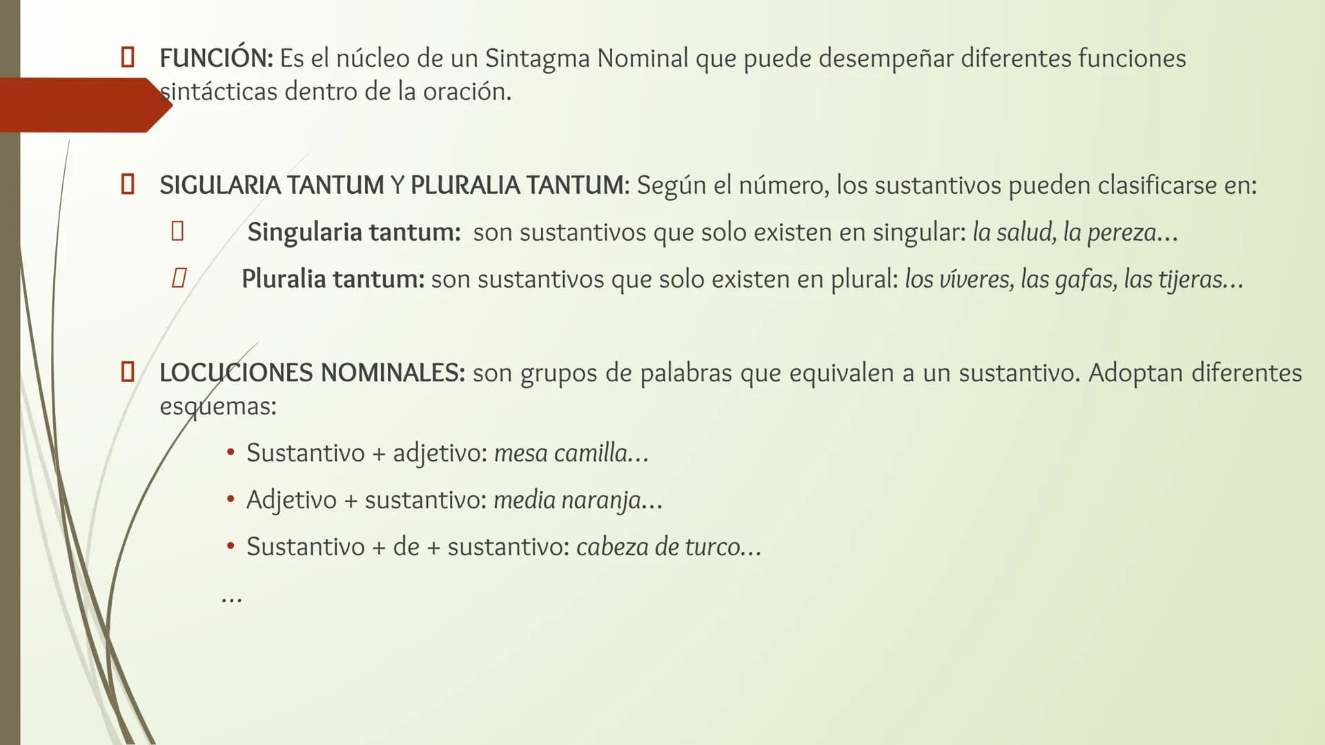 # CLASES DE PALABRAS

LENGUA CASTELLANA # CLASES DE PALABRAS

La Gramática de una lengua tiene dos componentes básicos que nos permiten crea