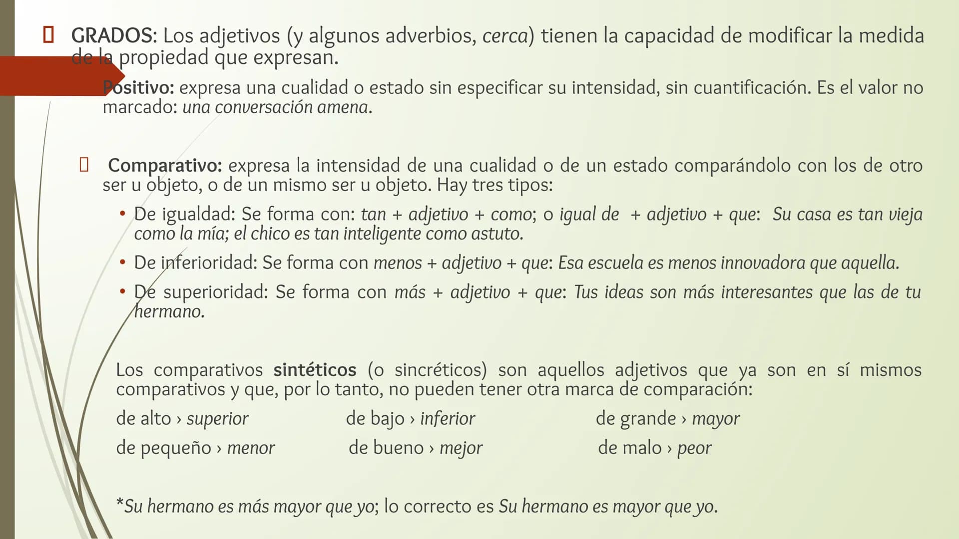 # CLASES DE PALABRAS

LENGUA CASTELLANA # CLASES DE PALABRAS

La Gramática de una lengua tiene dos componentes básicos que nos permiten crea