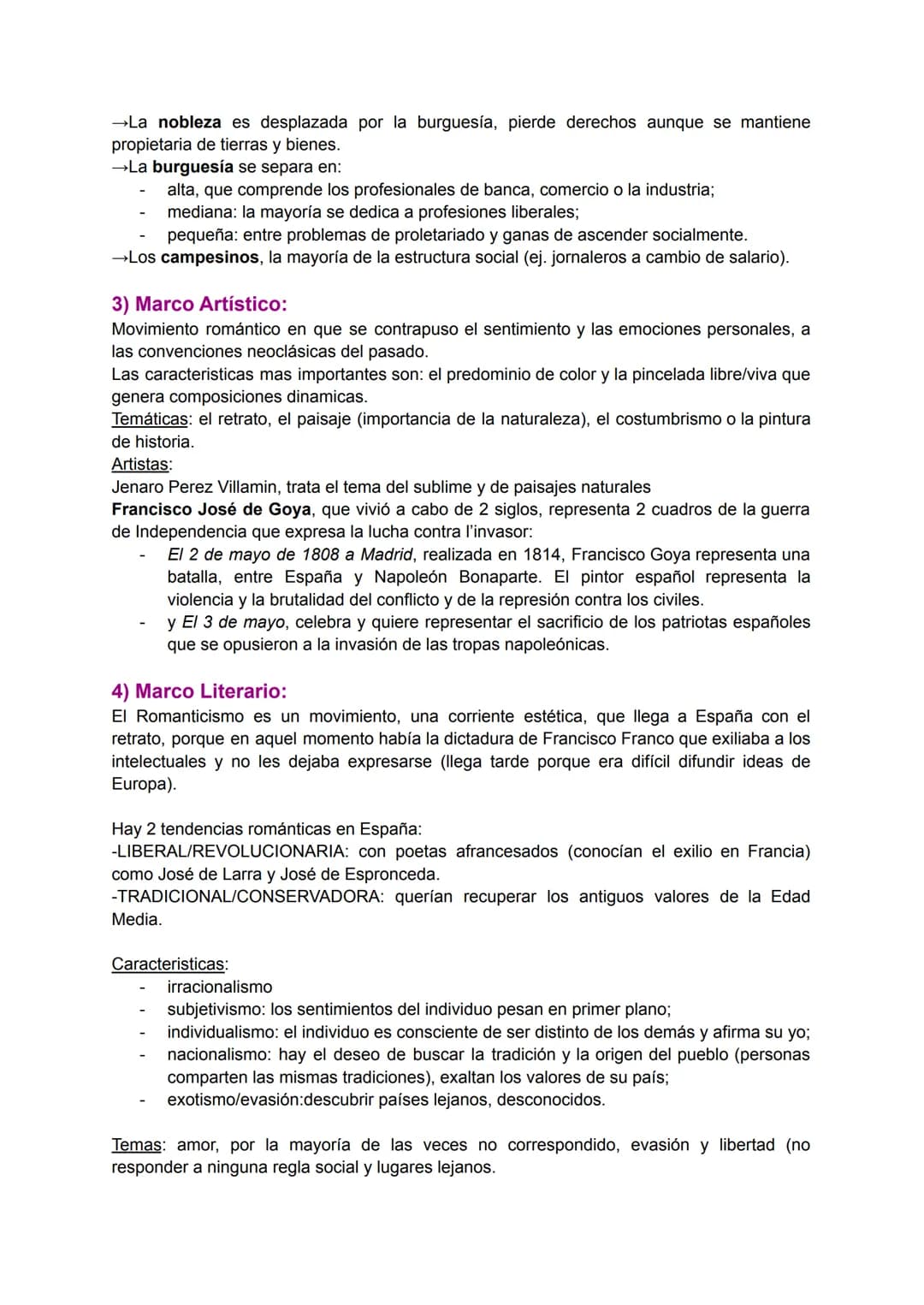 # ROMANTICISMO - primera mitad del siglo XIX

1) Marco Histórico:
Para empezar podemos decir que la primera mitad del siglo XIX se caracteri