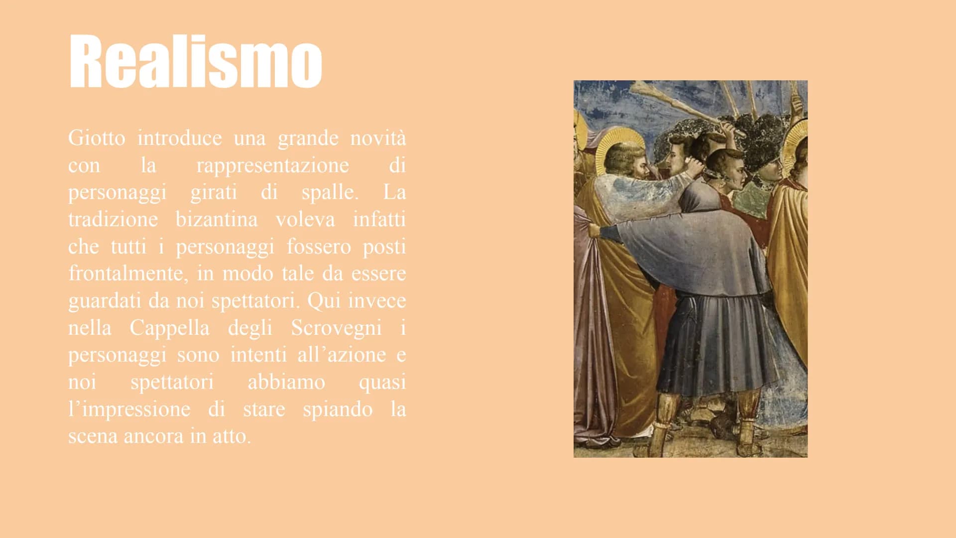 # Il bacio di Giuda AUTORE: Giotto di Bondone

DATAZIONE: circa 1303-1305

TITOLO: Il bacio di Giuda

COLLOCAZIONE: Cappella degli Scrovegni