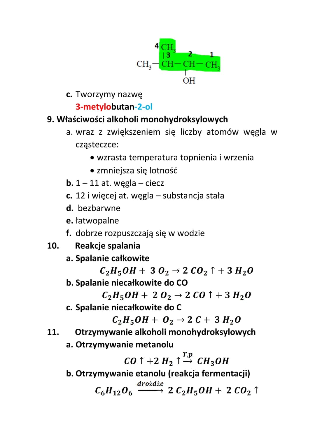 # Alkohole monohydroksylowe

1. Co to są alkohole?

   Alkohole to jednofunkcyjne pochodne węglowodorów,
   które zawierają w cząsteczkach g