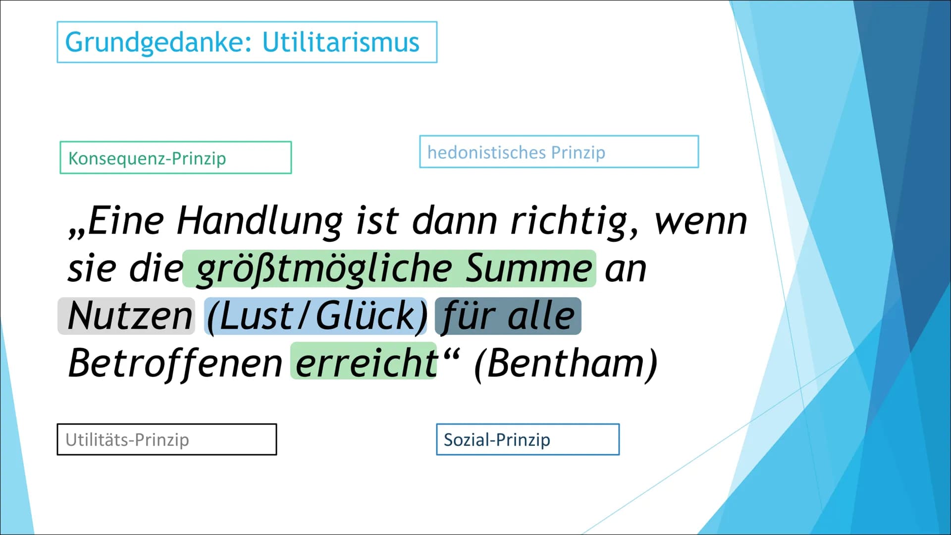 # Utilitarismus

...nach Jeremy Bentham und John Stuart Mill Gliederung:
- Jeremy Bentham (Biographie)
- John Stuart Mill (Biographie)
- Der