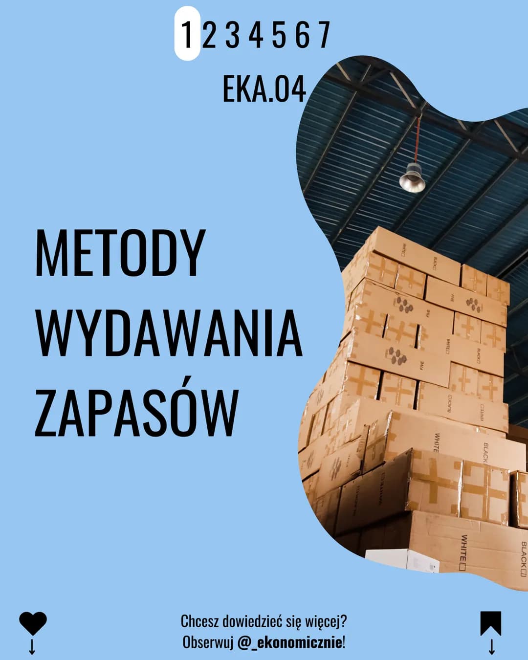 1234567

ΕΚΑ.04

METODY
WYDAWANIA
ZAPASÓW

Chcesz dowiedzieć się więcej?
Obserwuj @_ekonomicznie!
BLACK
WHITE
WHITED
BLACK
WHITE
BLACK 12345