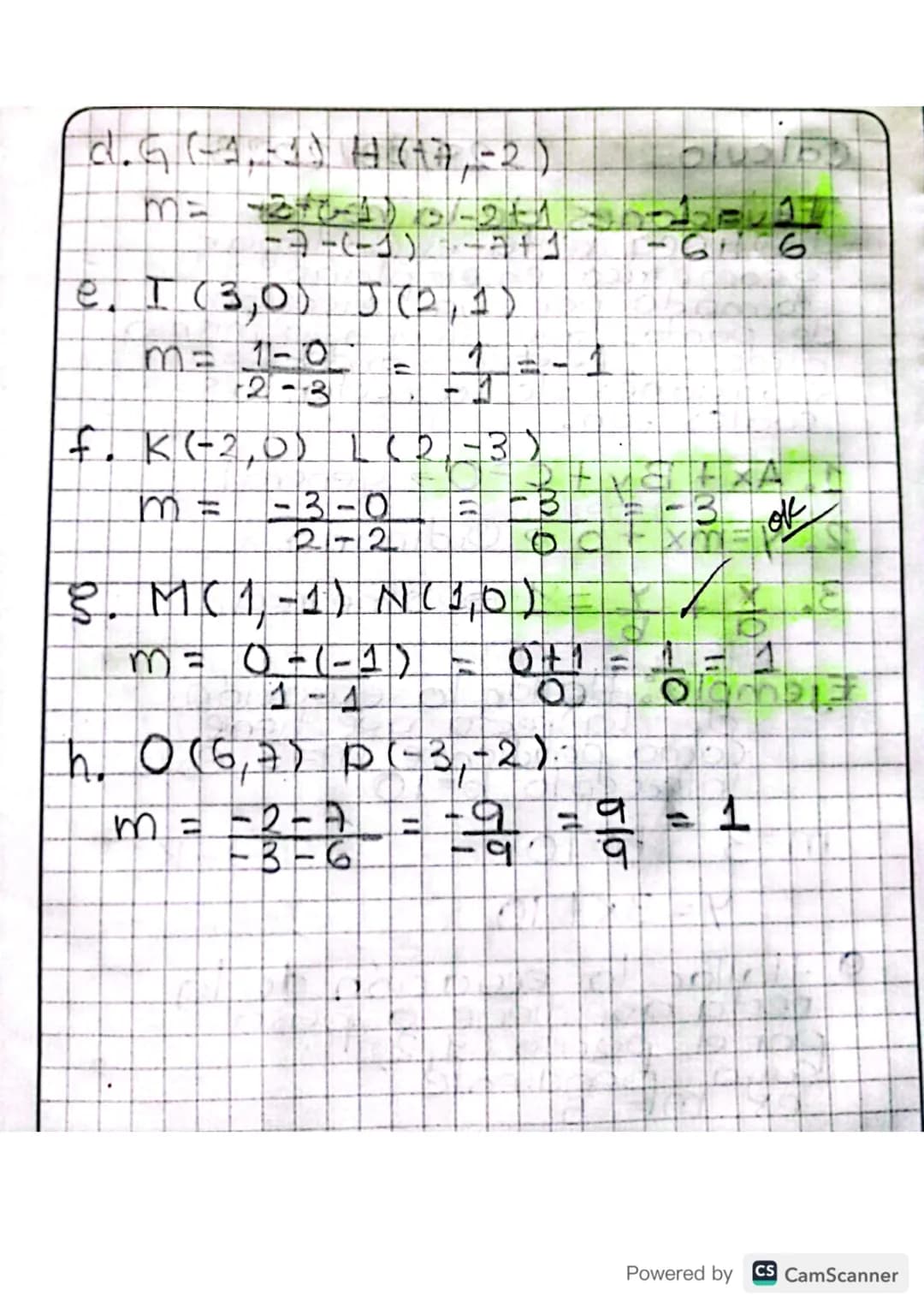 彳
# PENDIENTE DE UNA RECTA
- La pendiente de una recta es la
medida de su inclinación matemática
mente, la pendiente se calcula con
la sigui