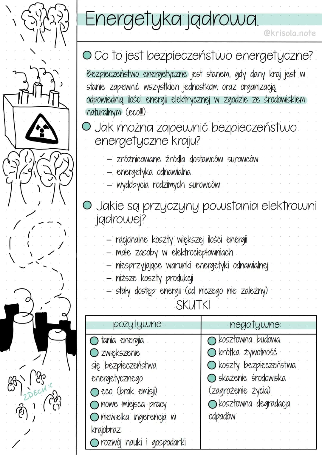 # Energetyka jądrowa.

@krisola.note

O Co to jest bezpieczeństwo energetyczne?

Bezpieczeństwo energetyczne jest stanem, gdy dany kraj jest