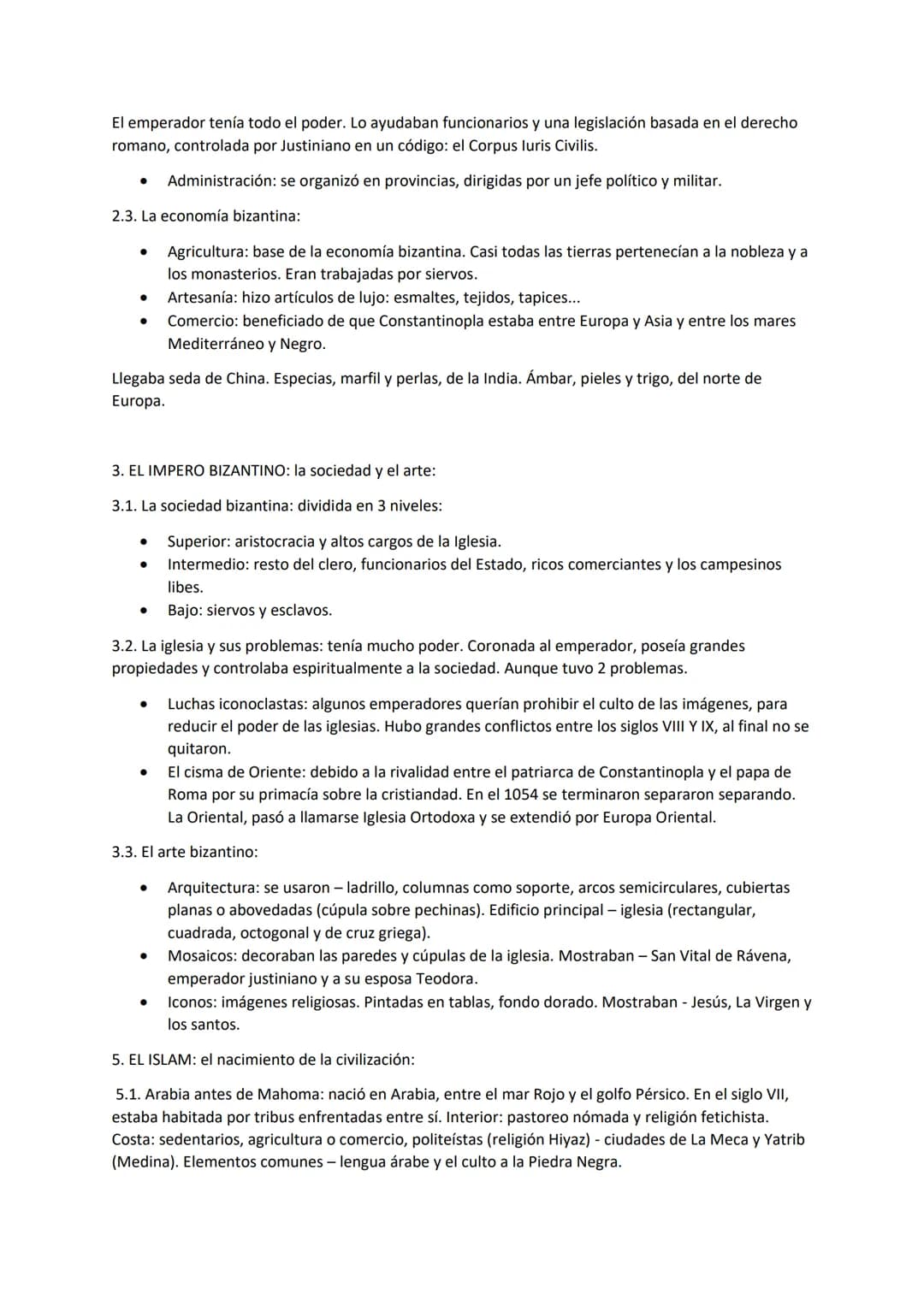 RESUMEN HISTORIA - TEMA 1: la edad media

1. INICIO DE LA EDAD MEDIA:

Primero estaban los bizantinos, imperio que se formó tras la división