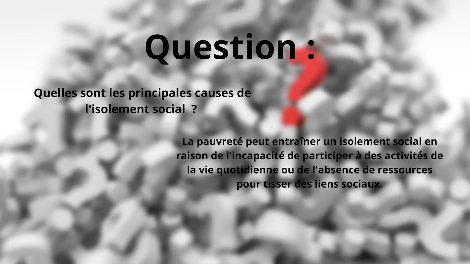 # Pauvreté, isolement et entrave à l'exercice des libertés # Introduction

La pauvreté, l'isolement social et les atteintes aux libertés son