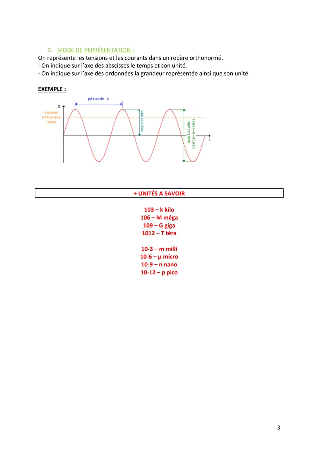 # Caractérisation de l'information analogique et
numérique
Définition des signaux

Un signal est porteur d'une grandeur physique variable co