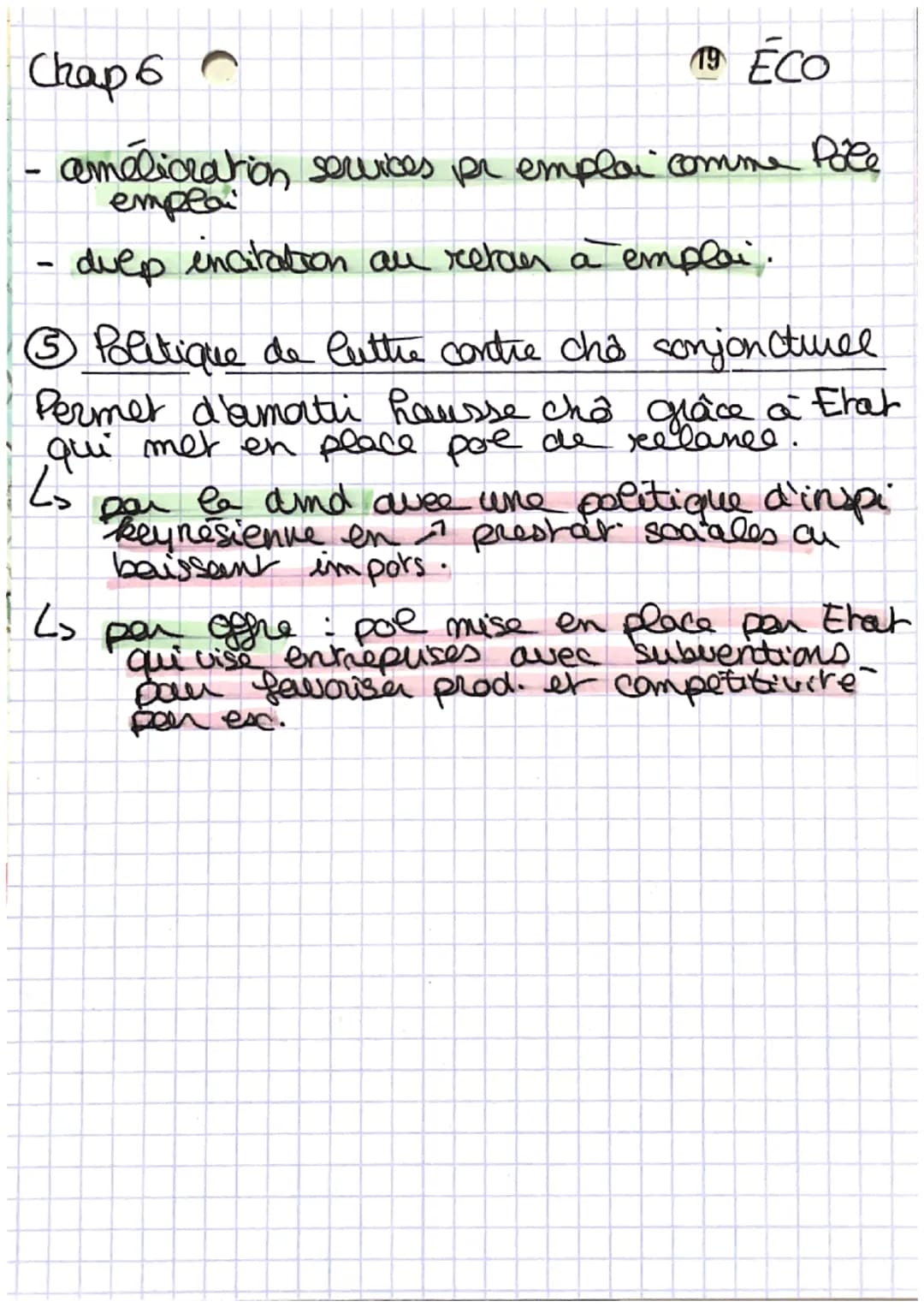 Chap le
6 politiques de l'e
S'empla ECO

① Calculer baux chô et décrue son eucaution

Crômeur au sens du BIT - pers. en âge de
(bureau inter