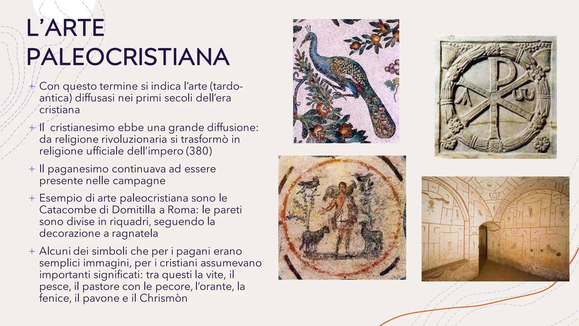 # Dall'arte paleocristiana a
# Giotto
Alessia Scrima 3BL # L'ARTE

PALEOCRISTIANA

+ Con questo termine si indica l'arte (tardo-
antica) dif