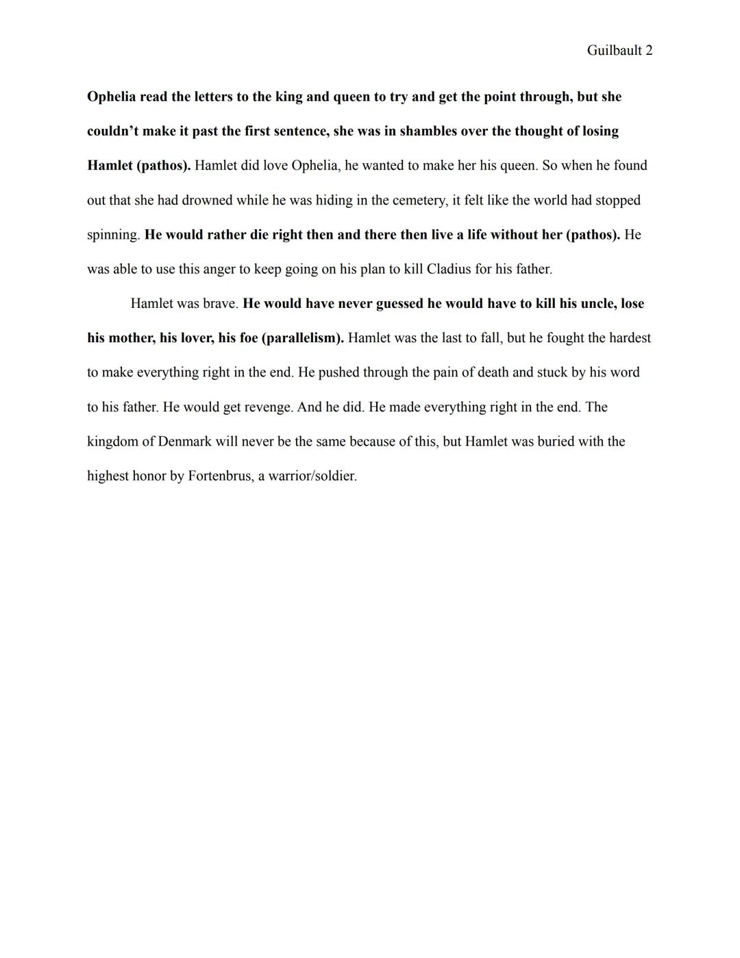 
<p>In the play "Hamlet" by William Shakespeare, the character of Hamlet is portrayed with many conflicting traits, making him an astonishin