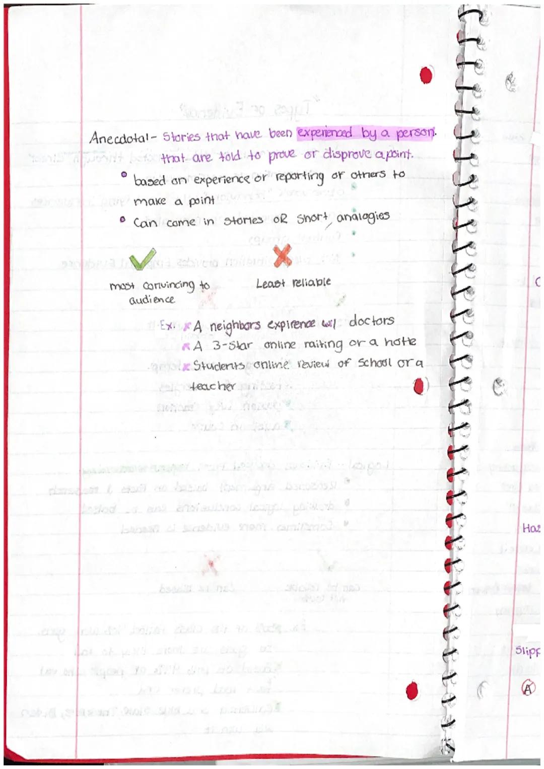# "Types of Evidence"

Empirical- Information collected by direct observation or
experimentation.

*   observable "behaviors" wl no out lyin