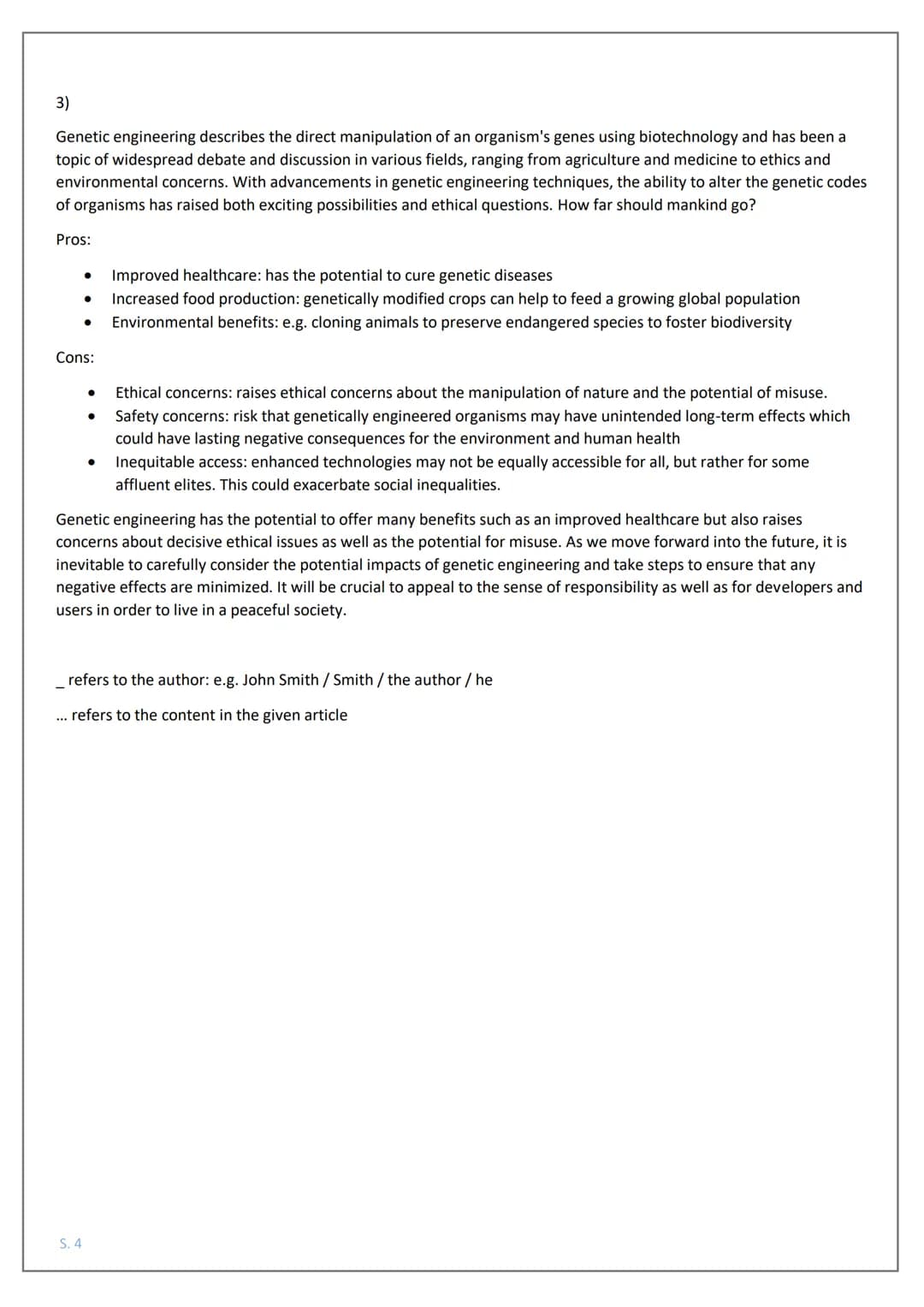 # Scaffold for an Analysis

1) The given article entitled "...", written by and published in "..." on 24 January 2022, deals with problem-or