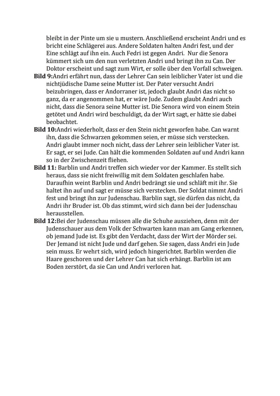 Andorra

Bild 1: Barblin, die Tochter des Lehrers, weißelt das Haus. Dies ist üblich
für Sankt-Georgs-Tag. Ein andorranischer Soldat taucht 
