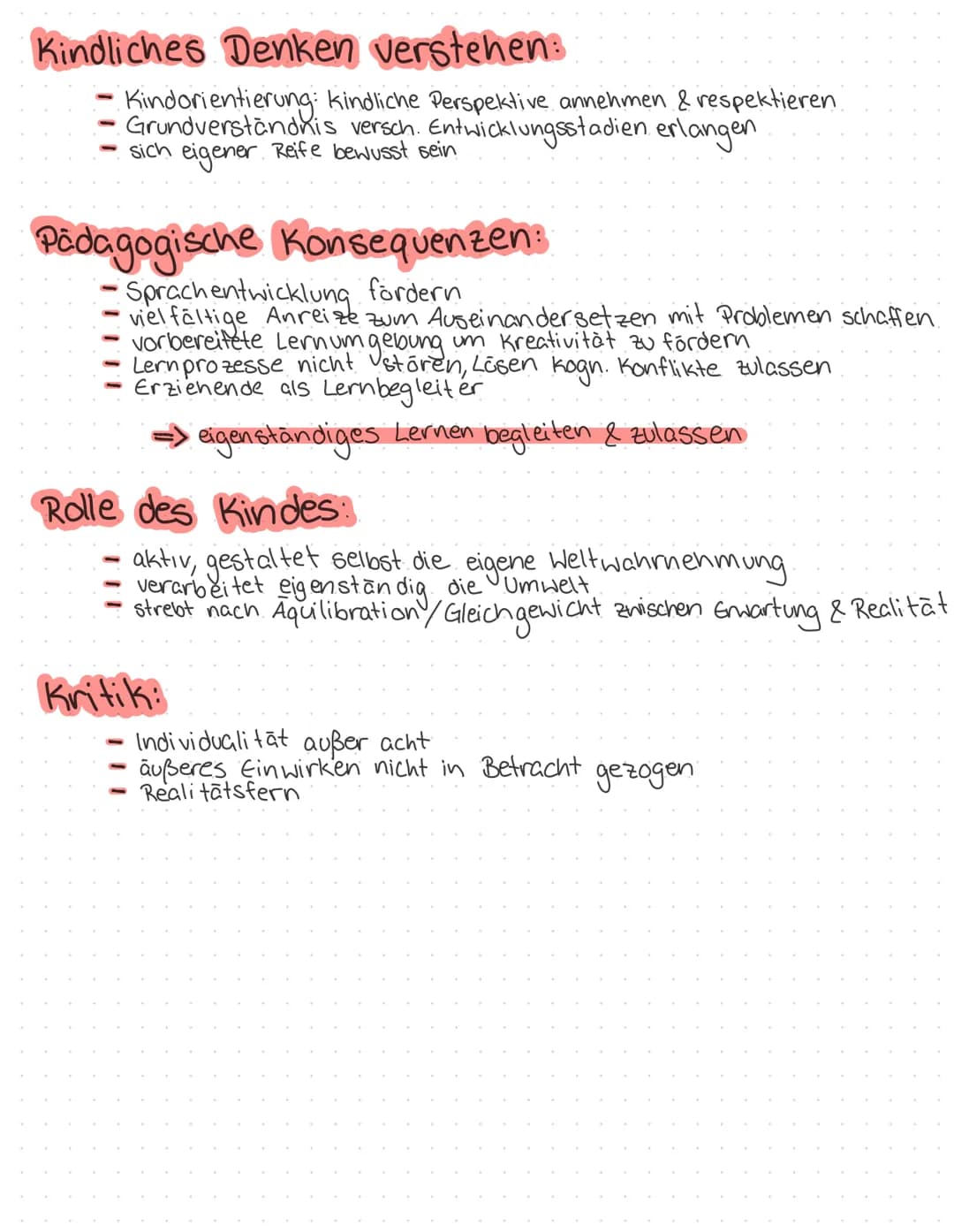 # PIAGET

Kognitive
Entwicklung # Grundlegende Thesen:
- Kinder einer Stufe haben ähnliche Denkschemata & machen
die gleichen Denkfehler
- K