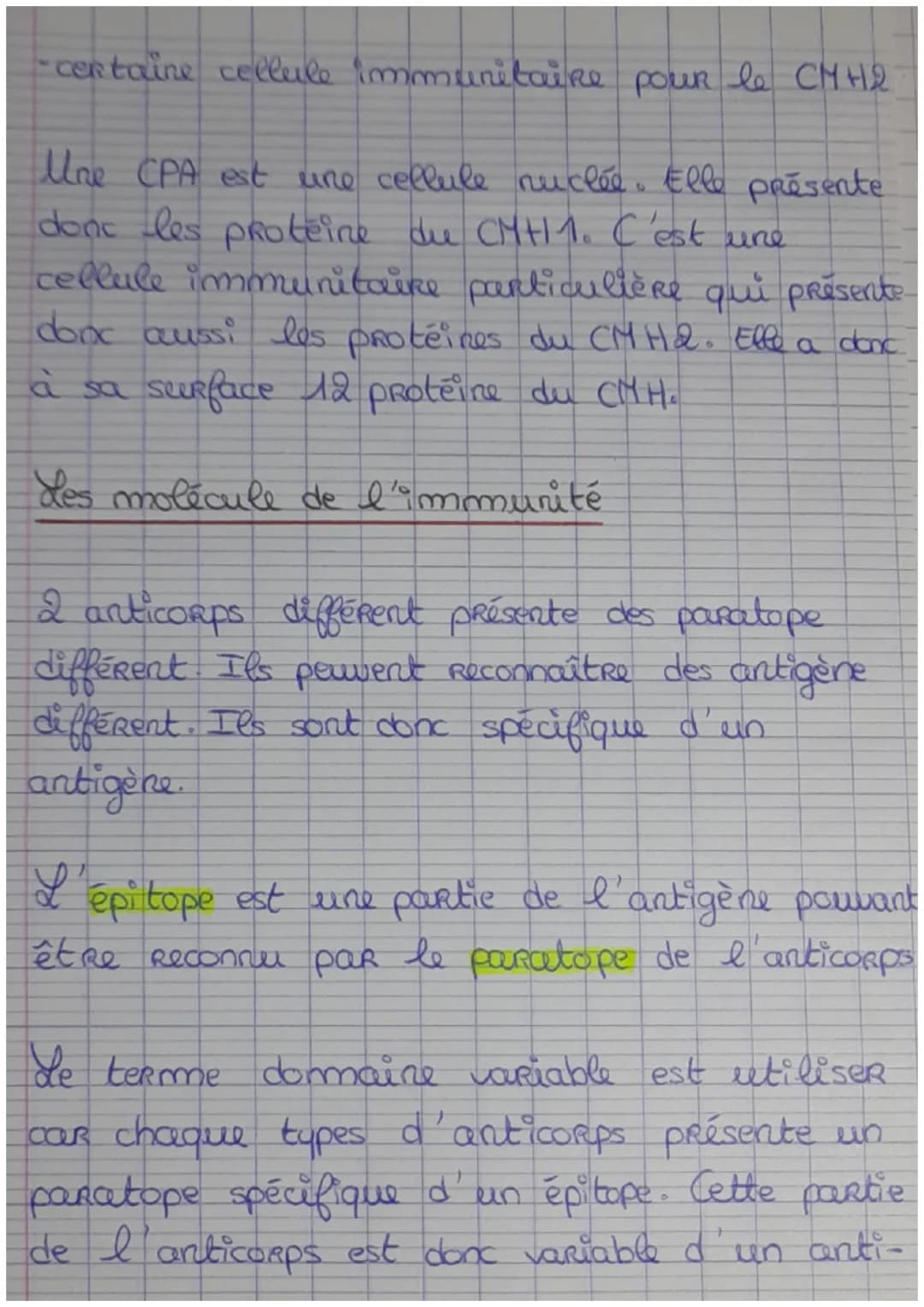 # Chapitre 2: Acteur de l'immunitě

Le soi et le non soi

non soi = micro-organisme, bactérie, virus,
champignon, molécule produite par d'au
