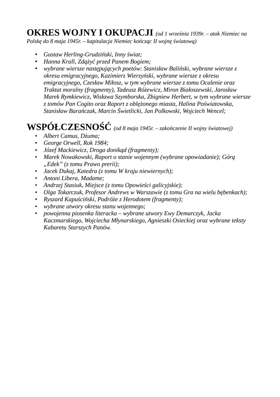 # STAROŻYTNOŚĆ (ANTYK) (od ok. 4000 p.n.e. - wynalezienie pisma do 476r.
n.e. - upadek cesarstwa zachodniorzymskiego)

- Biblia, w tym fragm
