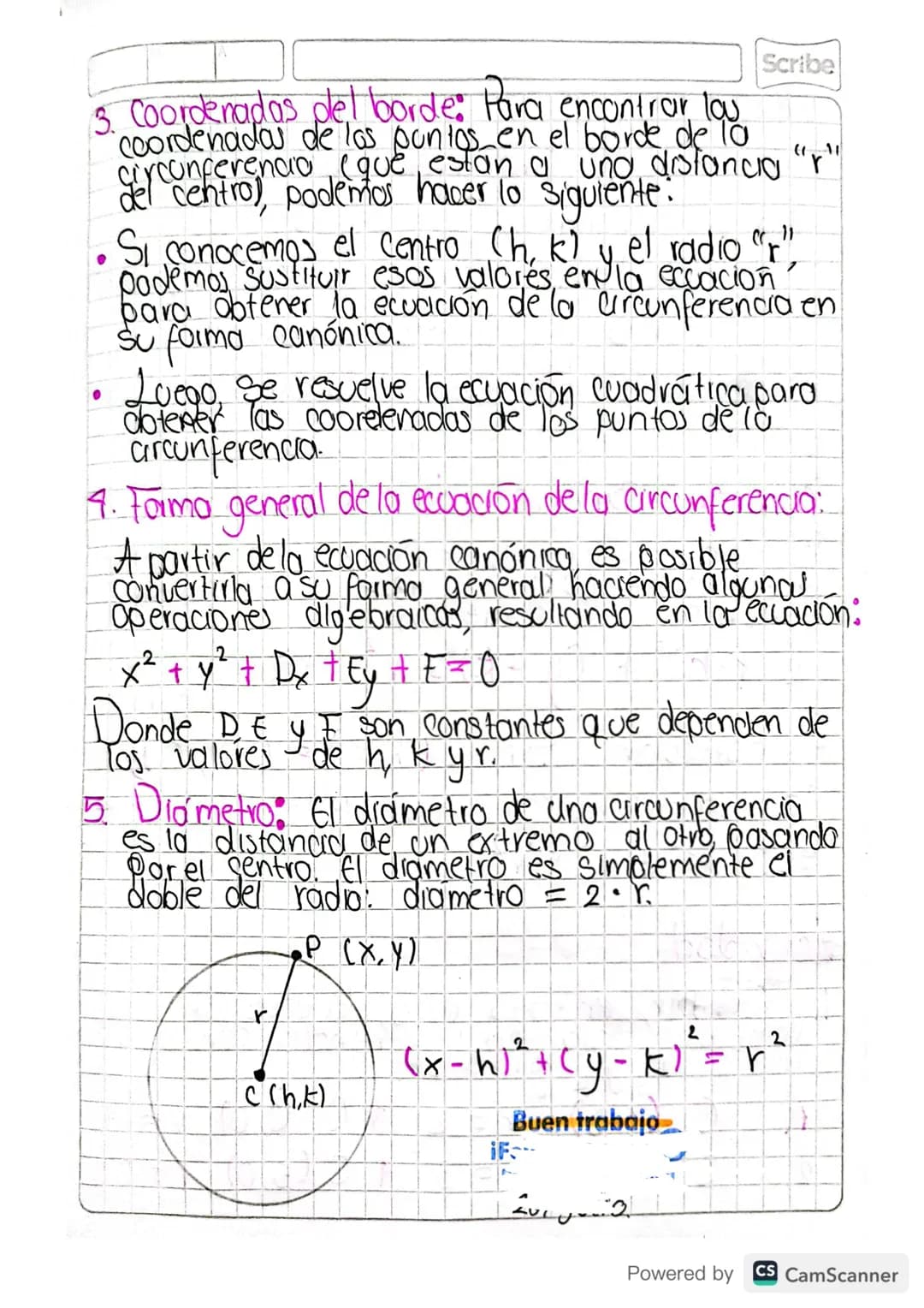 Scribe

3.
# ECUACIÓN DE
# LA CIRCUNFERENCA
# CANONICA

Es una expresión matemática que describe
una circunferencia en un plano cartesiano. 