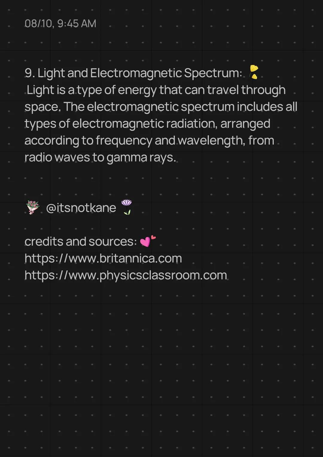 08/10, 9:45 AM

✔Introduction to Physics ⚡

8th Grade Science

1. What are Physics: 🌞
Physics is a branch of science that deals with
matter