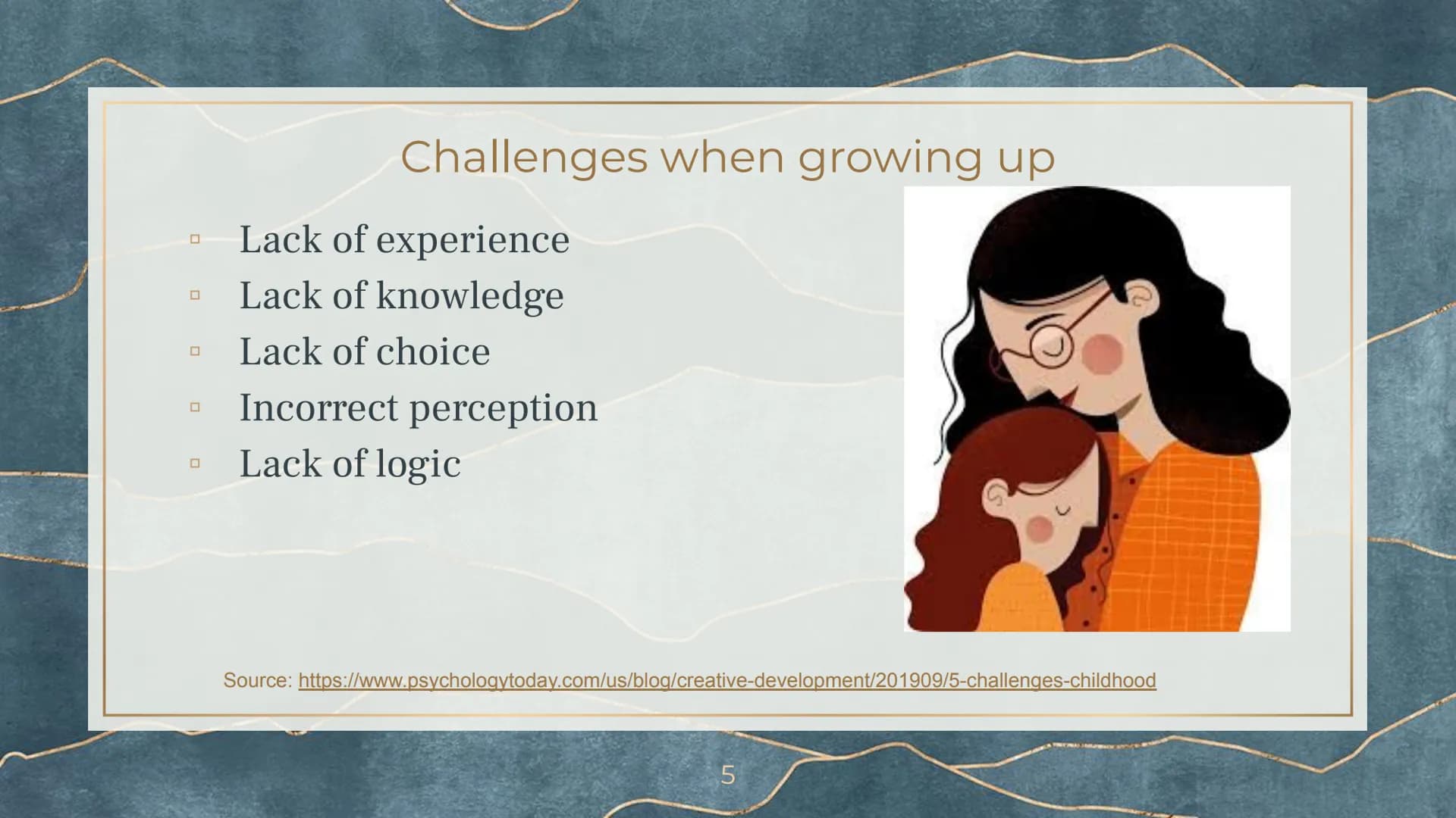 Growing up # Stages of growing up

- Infancy
- Early childhood
- Middle childhood
- Adolescence
- Young adulthood
- Middle adulthood
- Old a