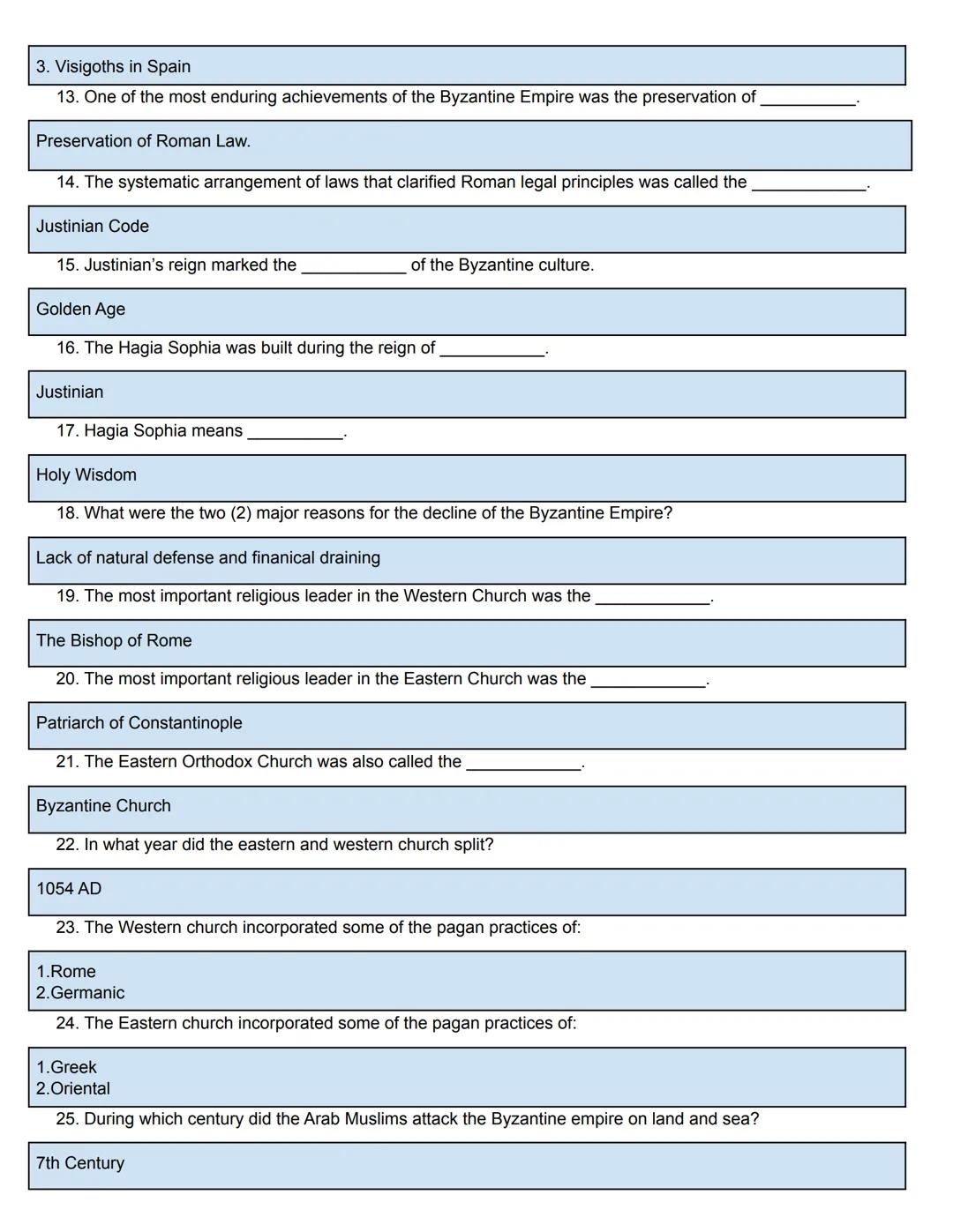 # The Byzantine Empire
(The Byzantine Civilization)
Chapter 6.1 Study Guide Packet

The Byzantine
Empire, The New
Rome

World History # Chap