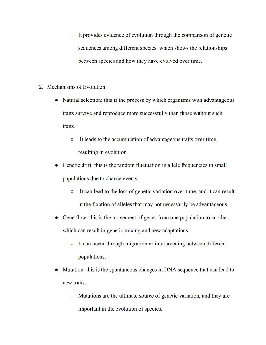 AP Biology Study Guide

VII. Evolution:

1. Evidence for Evolution:

• Fossils: the remains or traces of organisms from past geologic ages t