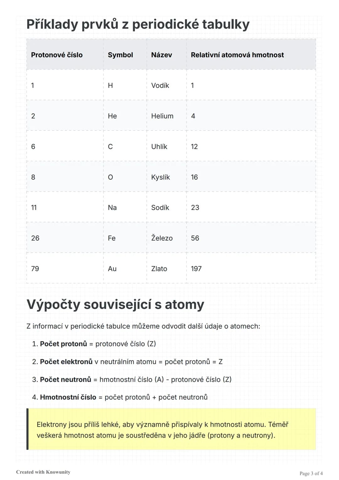Periodická tabulka prvků
Přehled periodické tabulky prvků, její struktury a základních informací o chemických
prvcích.
Periodická tabulka pr