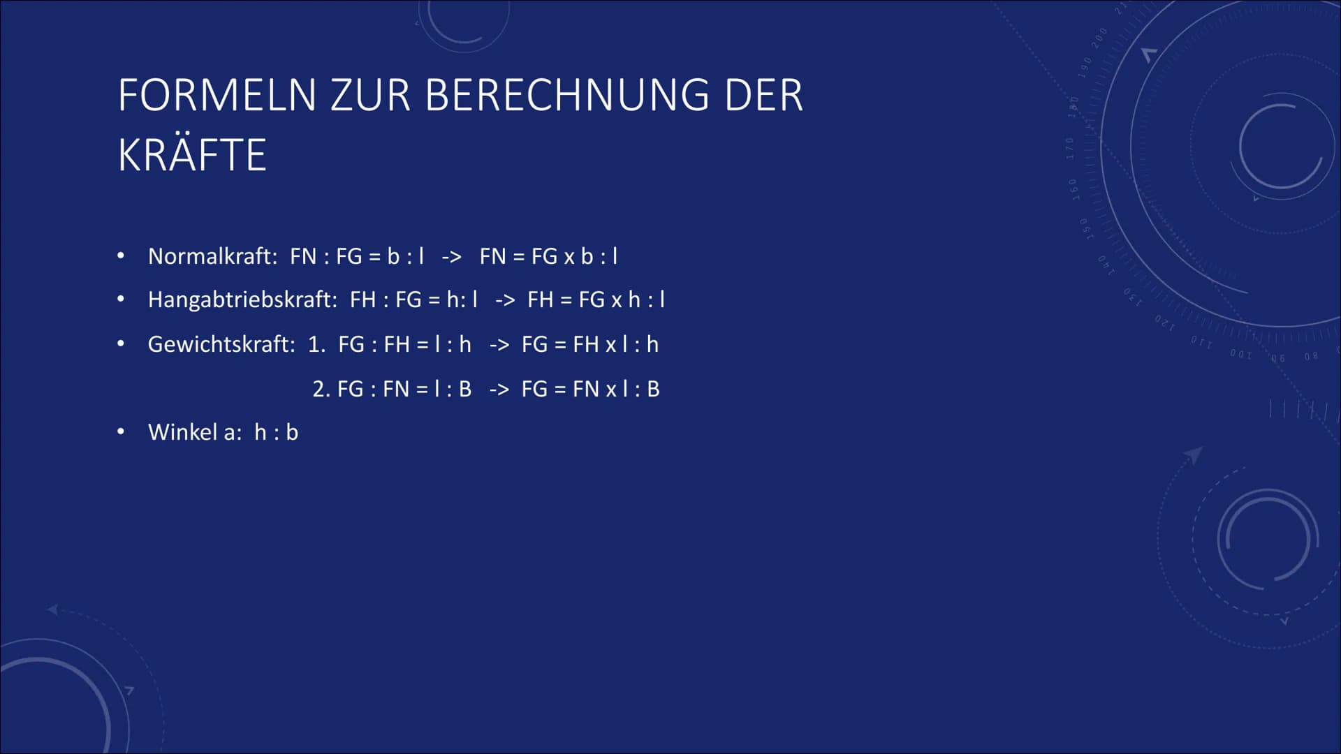 40
DIE SCHIEFE
EBENE
150
160
170
180
190 200
V
210
220
230
240
250260
レ # WAS IST DIE SCHIEFE EBENE?

• Physikalisches System der Mechanik

