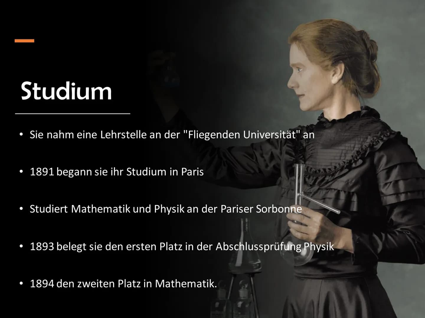 # Marie Curie

Wala Qahtan Handout

Name: Marie Sklodowska Curie

Lebensdaten: 7. November 1867 in Warschau geboren

starb am 4. Juli 1935

