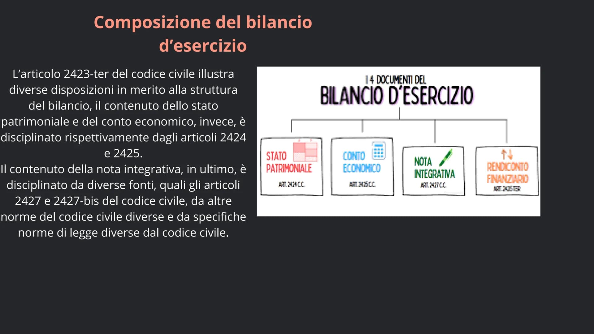 # BILANCIO D'ESERCIZIO è un insieme di documenti
contabili che ogni azienda deve
redigere periodicamente alla
fine di ogni esercizio
amminis
