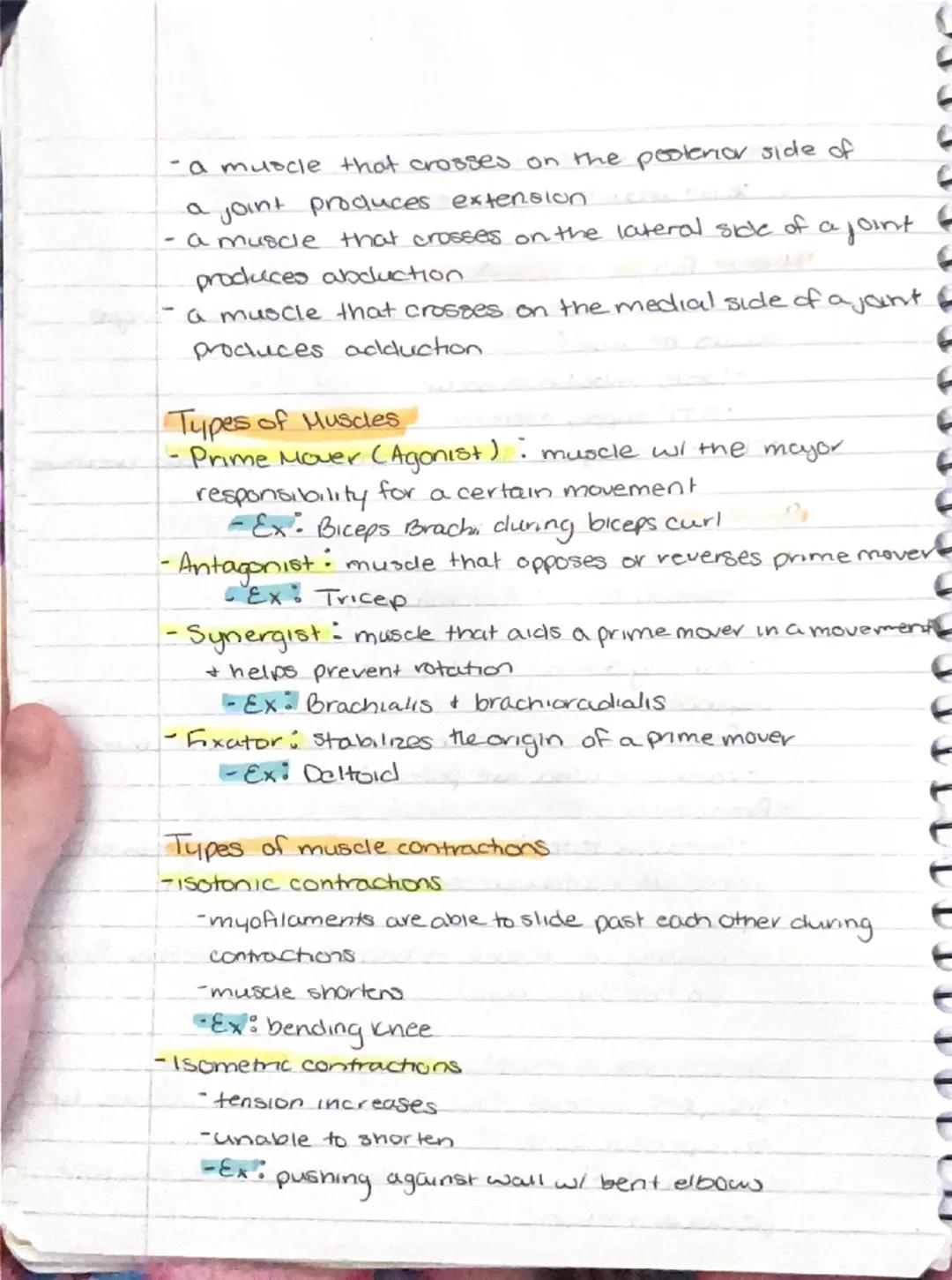 Muscular System.
- responsible for all types of body movement
- 3 basic muscle types.
1) Skeletal
2) Cardiac
3) Smooth

Characteristics of M