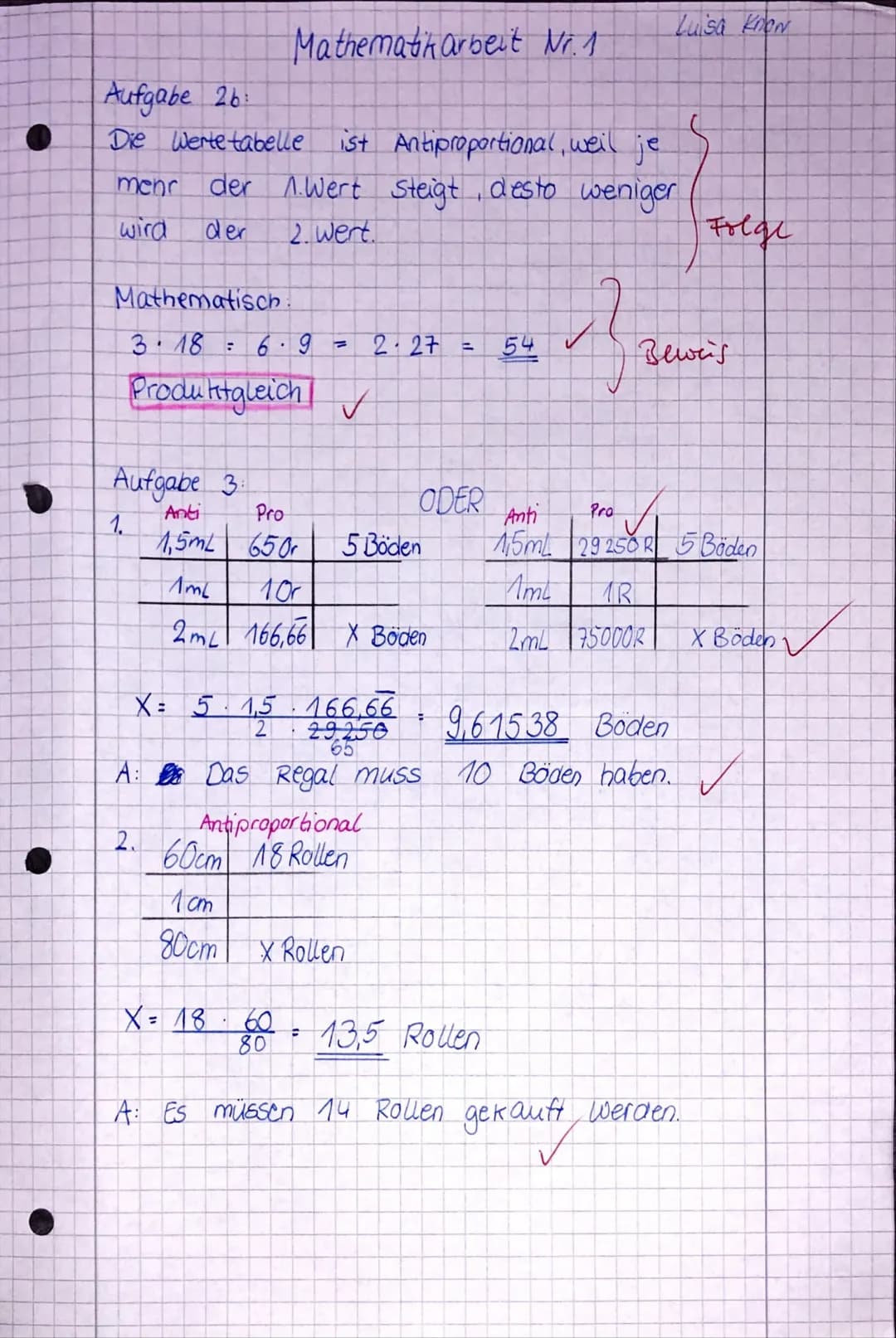 Name Luisa Know

Klassenarbeit

275/29,5 Pkt. (93%)
1 schr gut
15-11-19 Phi

Aufgabe 1 Grundbegriffe (5 P.)

1. Benennen Sie die Zahlen und 