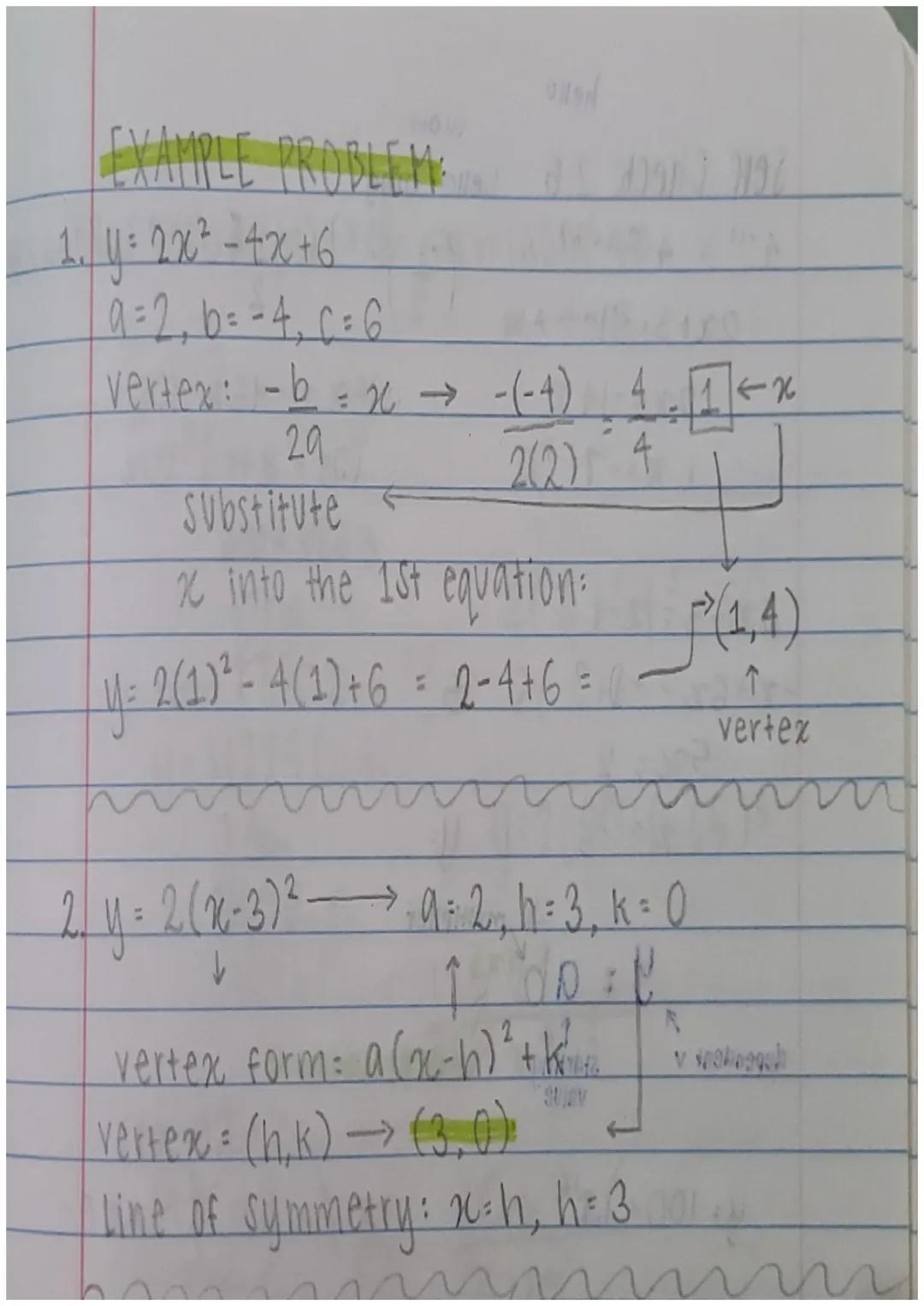 FOR A QUADRATIC FUNCTION IN STANDARD FORM

a≠0 ax²+ bx + c = 0 <

Line of Symmetry

Vertex

x-b
20

20

y-intercept

y = substitute x into t