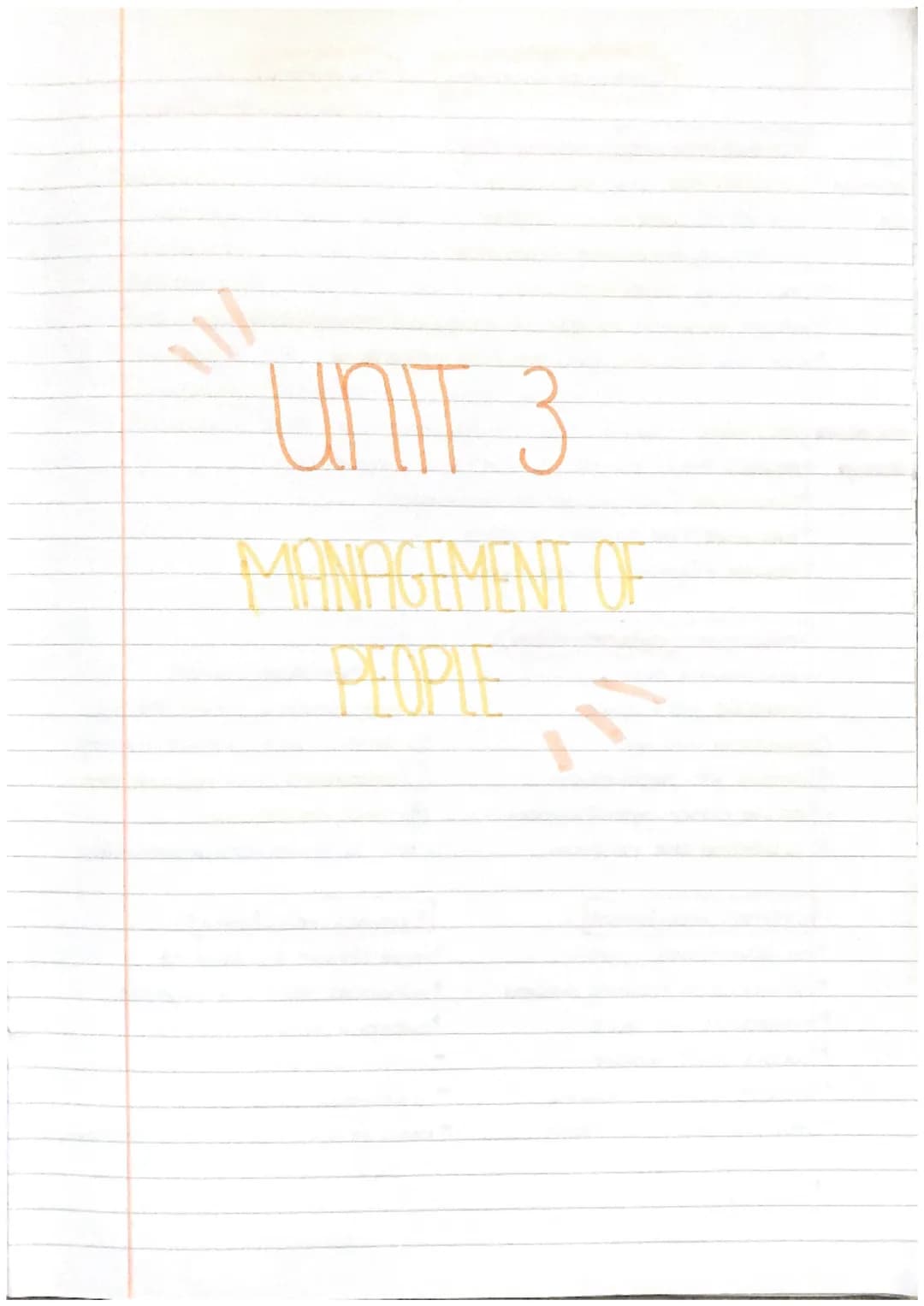 ### UNIT 3

MANAGEMENT OF
PEOPLE workforce planning : recruitment
(Human resources department)
role of recruitment and selection.
HR
*   pro