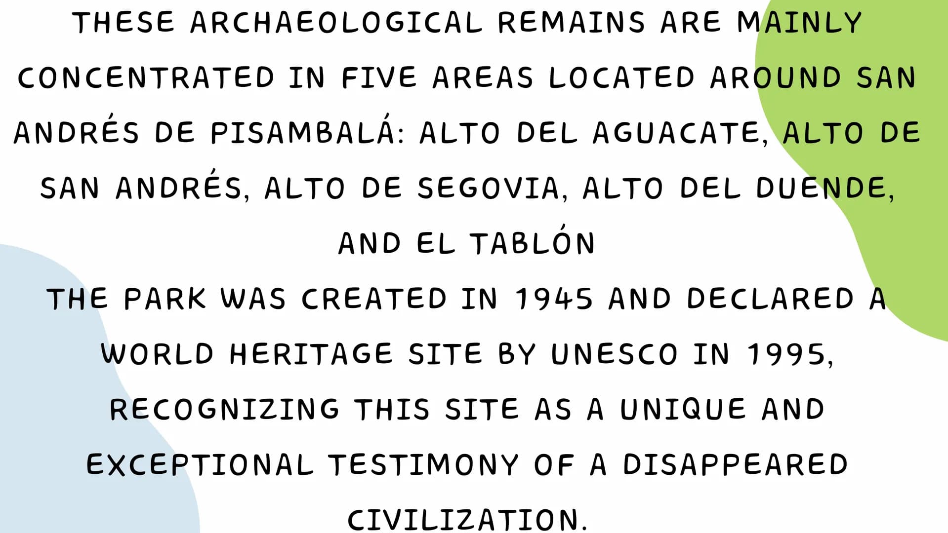 # TIERRADENTRO

ARCHAEOLOGICAL

PARK THE TIERRADENTRO REGION, WHICH INCLUDES
THE MUNICIPALITIES OF BELALCÁZAR AND
INZÁ IN THE DEPARTMENT OF 