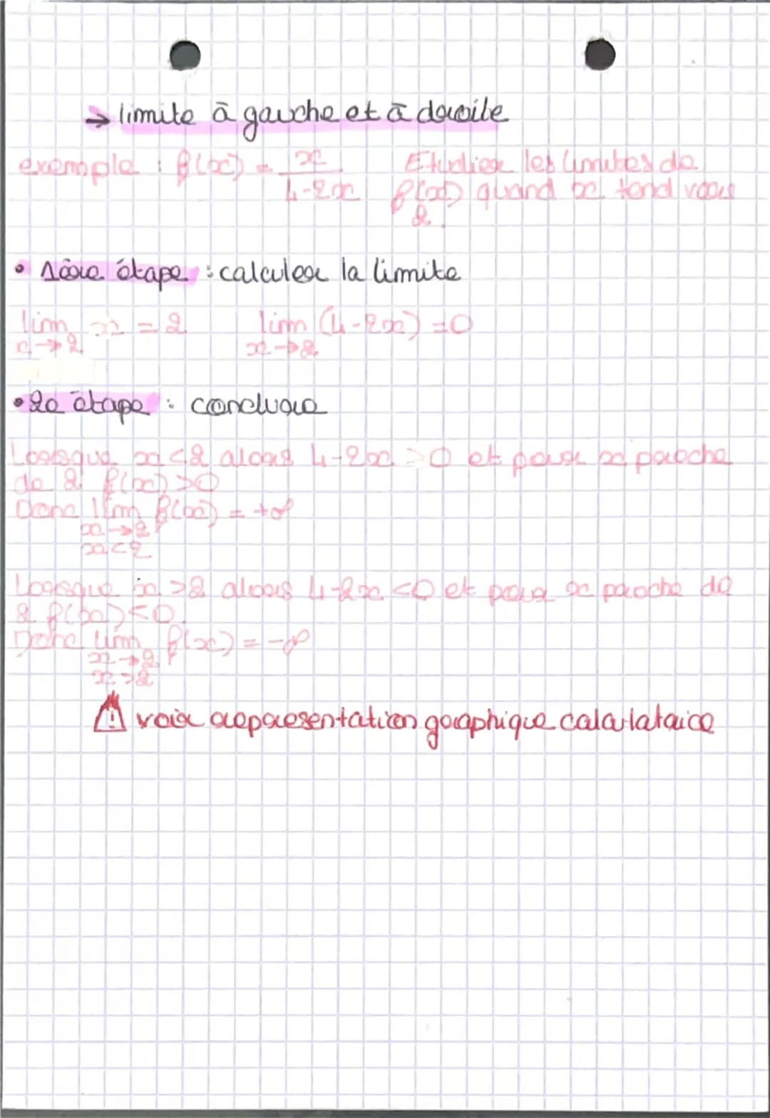 maths
Limite de fonction
→ exemple limite de fonction
•lim<sub>x→+∞</sub>1-3√x = ?
→lim<sub>x→+∞</sub>1 = 0
Par somme
lim<sub>x→+∞</sub>1 - 